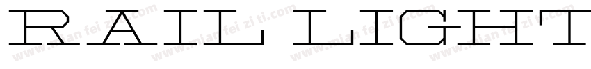 Rail Light Regular字体转换
